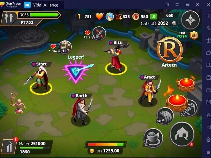 Rival Conqueror gameplay screenshot showing battle interface